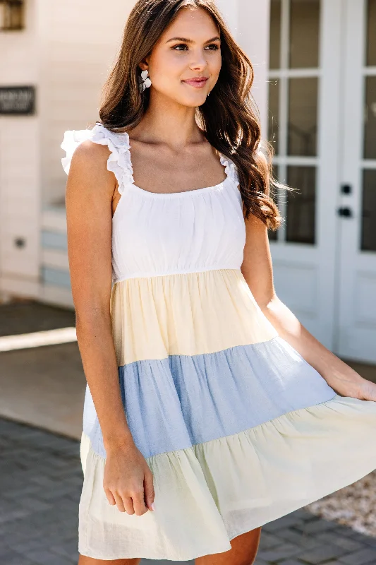 All Is Well Light Green Colorblock Sundress