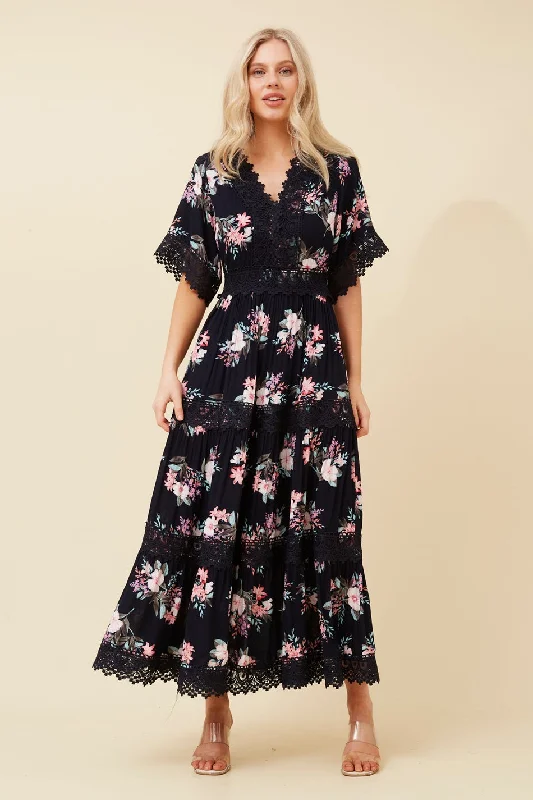 BYRON FLORAL MAXI DRESS