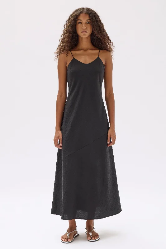 Heather Silk Blend Maxi Dress