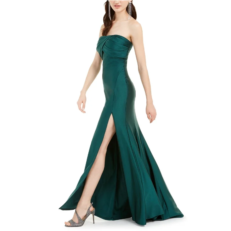 Jump Junior's Ruched Strapless Gown Green Size 9-10 - 9/10