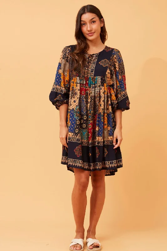 MOLLY BOHO MINI DRESS