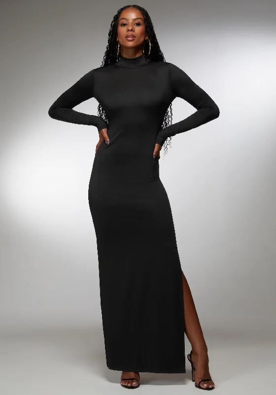 Open Back Chain Maxi Dress