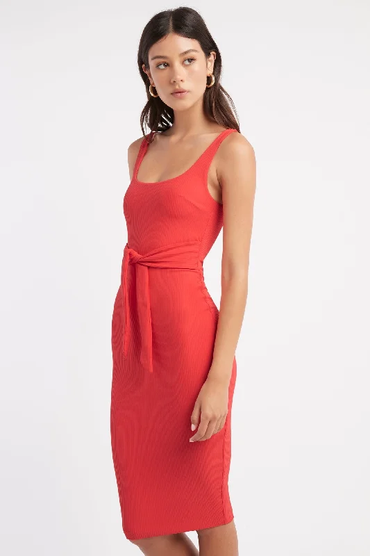 Unity Tie Midi Dress